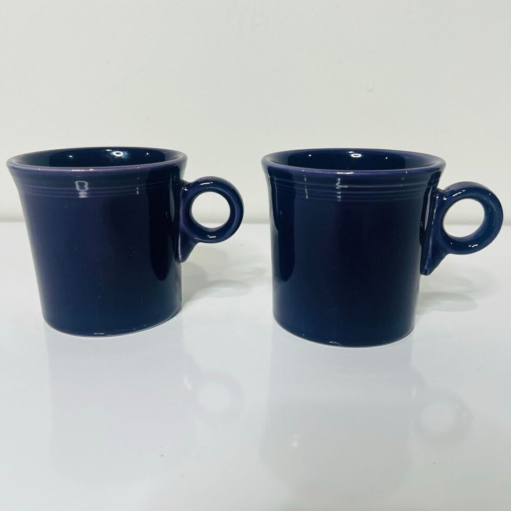 Fiesta Ware Purple Coffee Tea Mugs set of 2